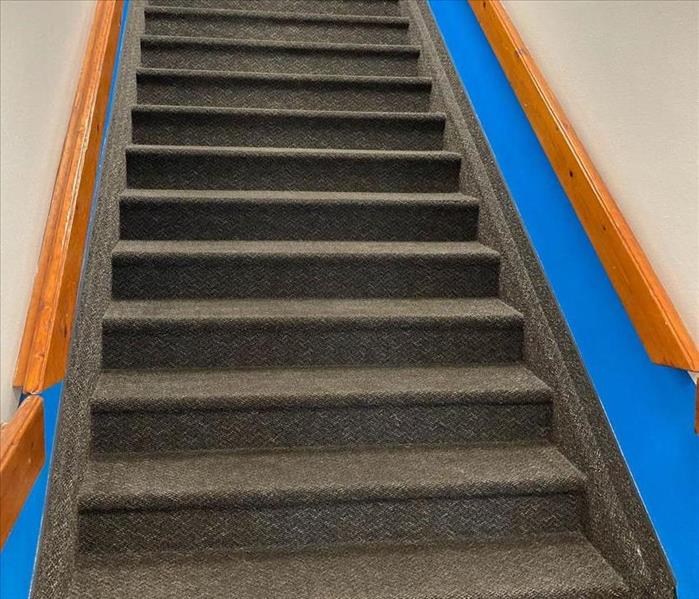Stairs that were cleaned by our team
